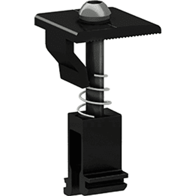 Clenergy Solar Roof Universal Mid/End Clamp 30-46mm Black - Powerland.co.uk