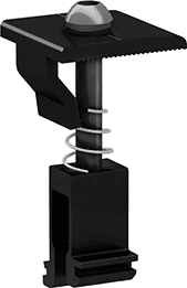 Clenergy Solar Roof Universal Mid/End Clamp 30-46mm Black - Powerland.co.uk