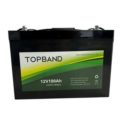 Topband B Series 12V 100Ah Lithium/LifePO4 Battery With Bluetooth And Heater (R-B12100A)