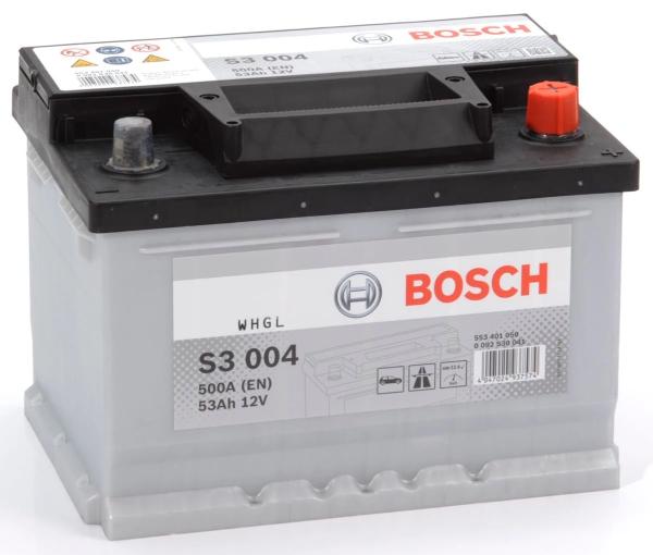 S3 004 BOSCH CAR BATTERY 12V 53AH (CCA 470 amps) Type 065 S3004-Powerland