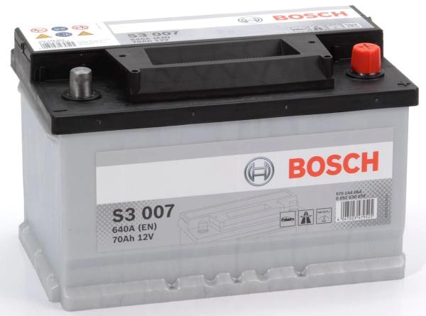 S3 007 BOSCH CAR BATTERY 12V 70AH (CCA 640 amps) Type 100 S3007-Powerland