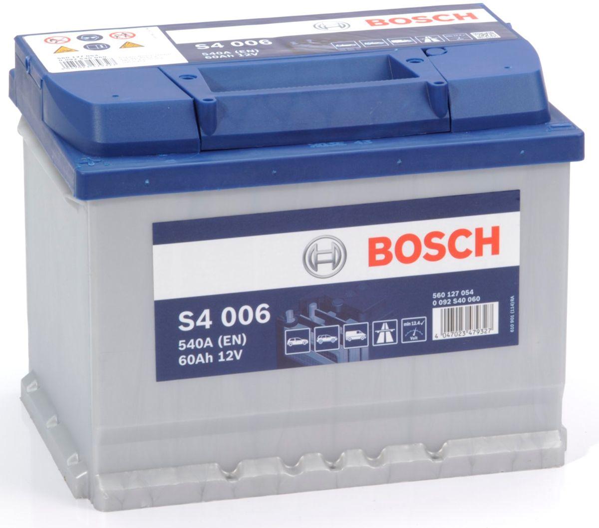 S4 006 BOSCH CAR BATTERY 12V 60AH (CCA 540 amps) Type 078 S4006-Powerland