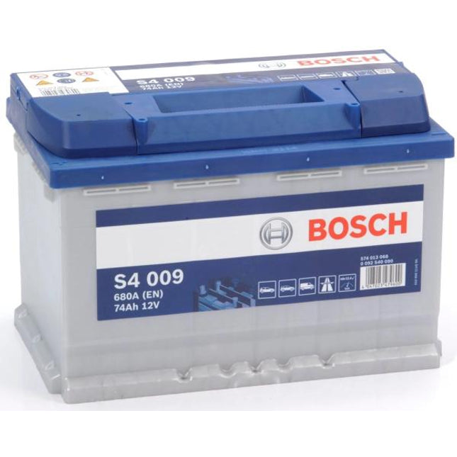 S4 009 BOSCH CAR BATTERY 12V 74AH (CCA 680 amps) Type 086 S4009-Powerland