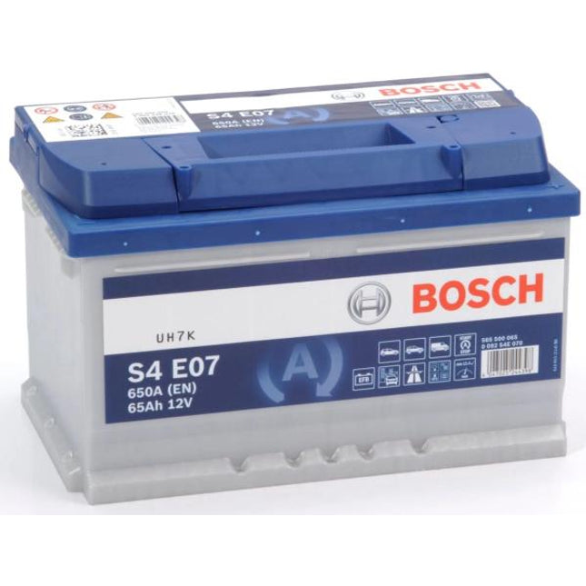 S4 E07 BOSCH CAR BATTERY 12V 65AH (CCA 650 amps) Type 100 S4E07-Powerland