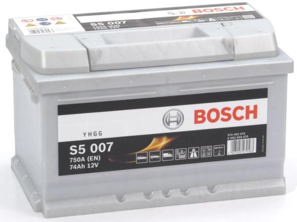 S5 007 BOSCH CAR BATTERY 12V 74AH (CCA 760amps) Type 100 S5007-Powerland