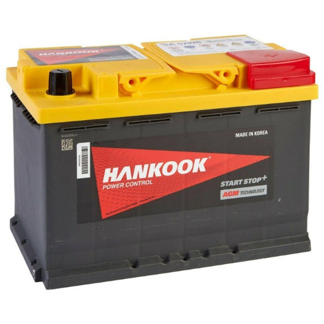 Hankook SA57020 AGM Starter Battery Type 096 12V 70Ah CCA (EN) 760A-Powerland