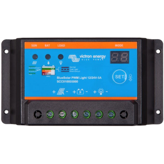 Victron Energy BlueSolar PWM Light Charge Controller 12/24V 5A – SCC010005000-Powerland