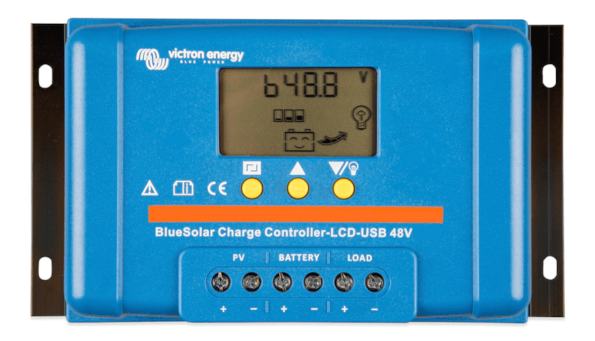 Victron Energy BlueSolar PWM LCD&USB 48V 20A – SCC040020050-Powerland