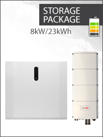 SolarEdge 8,000W Home Hub Inverter with Backup Potential Package 3PH: 5x 4.6kWh (23kWh) Home Battery
