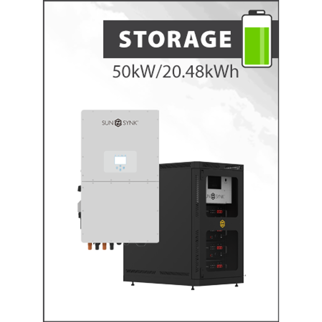 Sunsynk 50kW 3PH Hybrid Inverter with 20.48kWh Battery