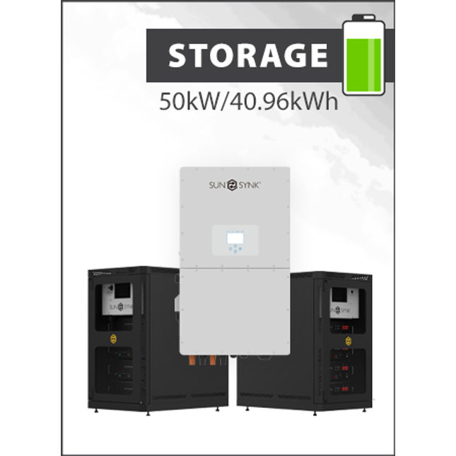 Sunsynk 50kW 3PH Hybrid Inverter with 40.96kWh Battery