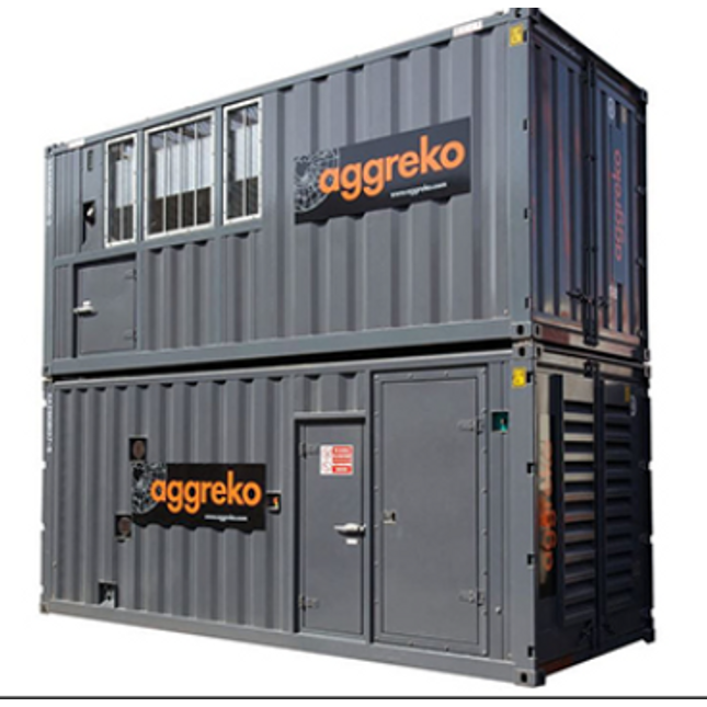 Cummins QSK60-G5 Enclosed Natural Gas Generator - 1500kva (used under 500hours)