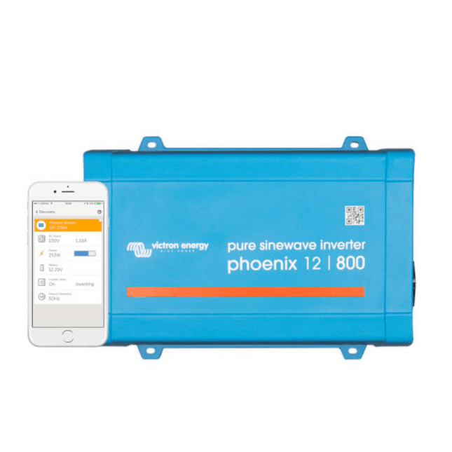 Victron Energy Phoenix Inverter 12/800 12V 800Va Ve.direct Iec - Pin121801100 Battery