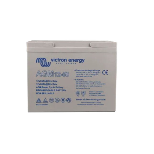 Victron 12V/60Ah Agm Super Cycle Batt. (M6) Battery