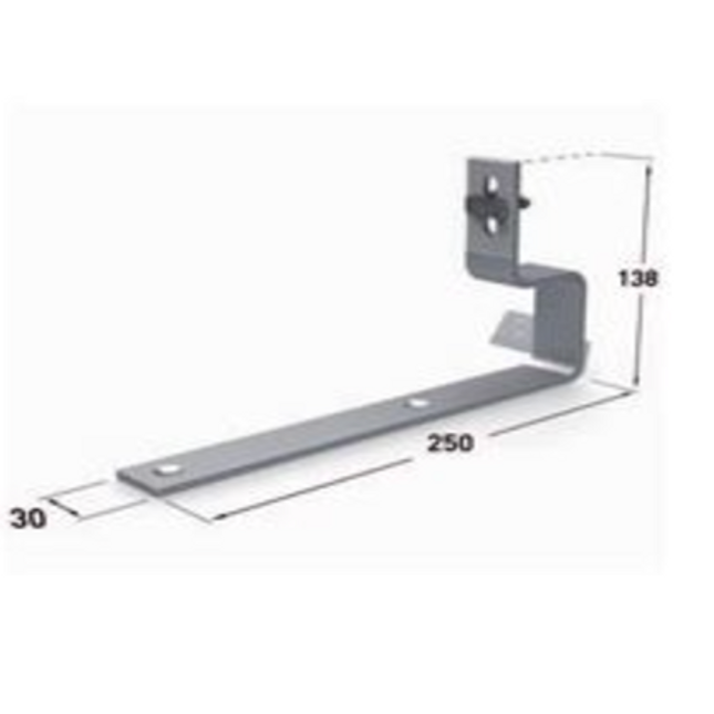 VarioSole Stainless Steel roof hook for slate tiles No Wood Screws