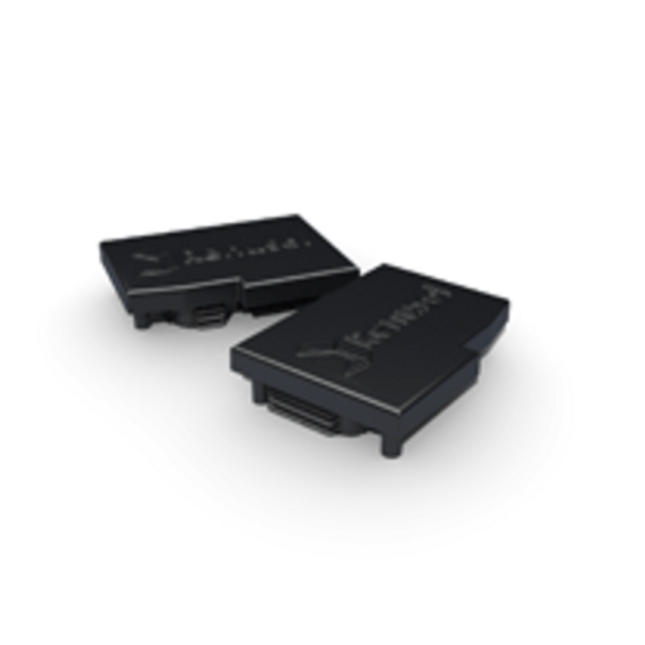 VarioSole + End Cap 50X37 rail - RIGHT/LEFT Black (1 pair)