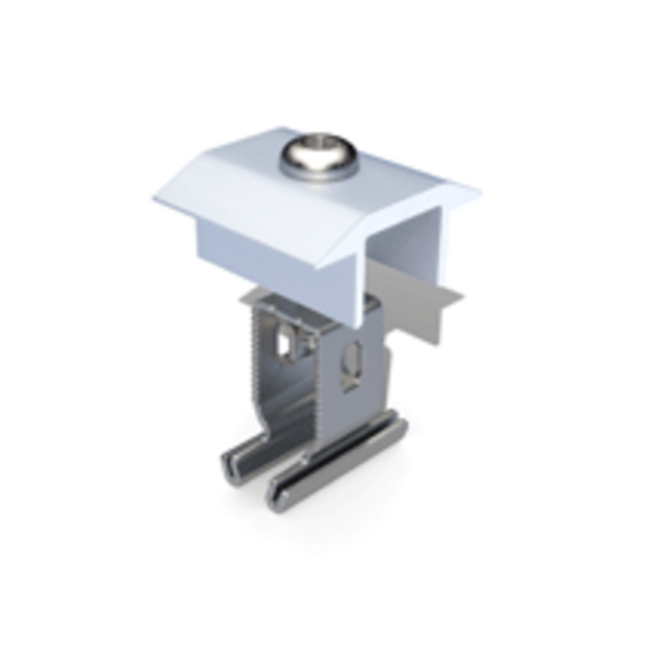 Middle Clamp+ 30 - 50mm Silver