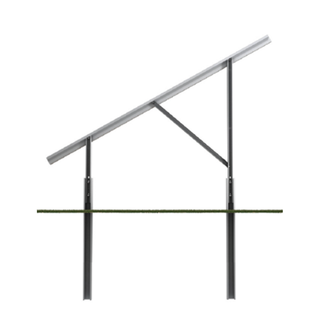 Solarport 2 meter Pile Driven Foundation Package