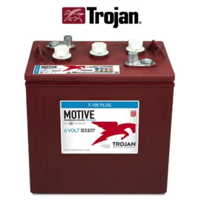 T105 T-105 Plus Trojan Flooded Deep Cycle Battery 6V 225Ah (T105 ...