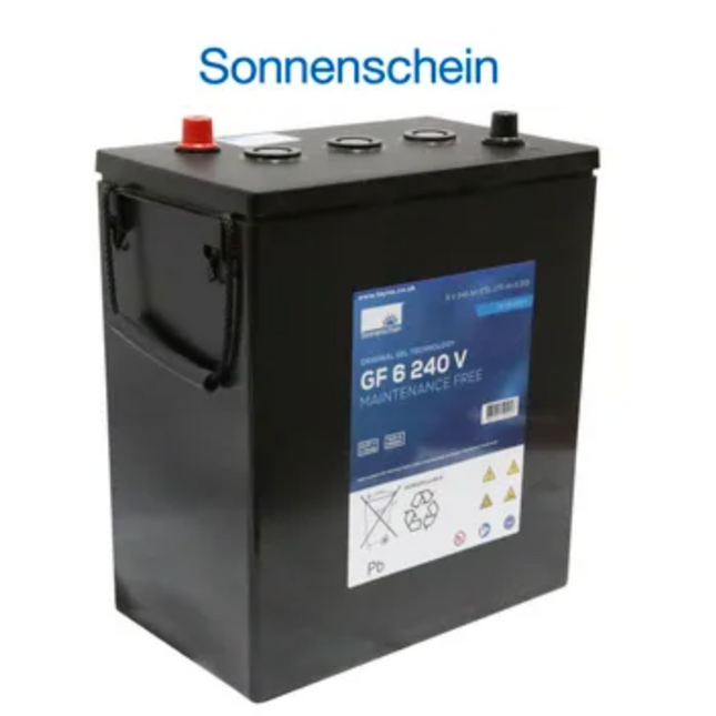 GF06240V SONNENSCHEIN GEL BATTERY (GF 06 240 V) 6V 270AH