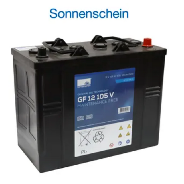 GF12105V SONNENSCHEIN GEL BATTERY (GF 12 105 V) 12V 120AH