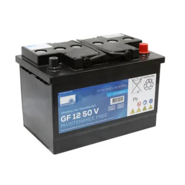 GF12050V SONNENSCHEIN GEL BATTERY (GF1250V / GF 12 50 V) 12V 55AH