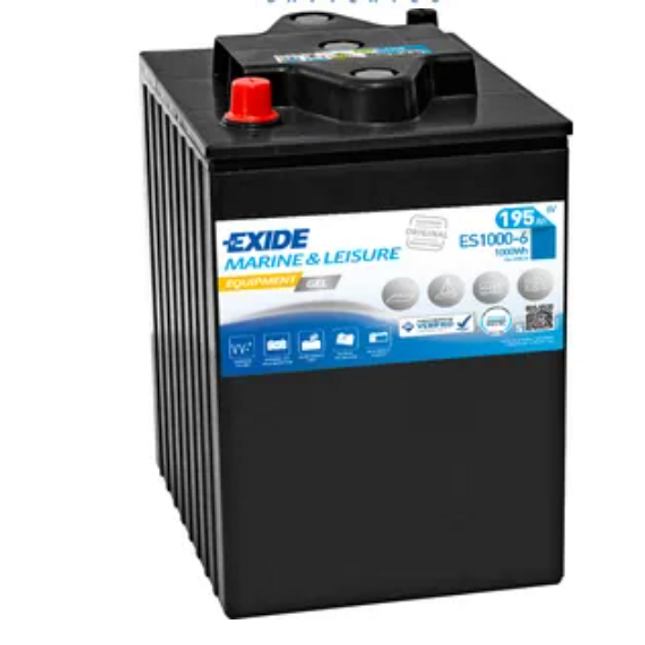 ES1000-6 Exide Marine Leisure Equipment GEL Battery 195Ah