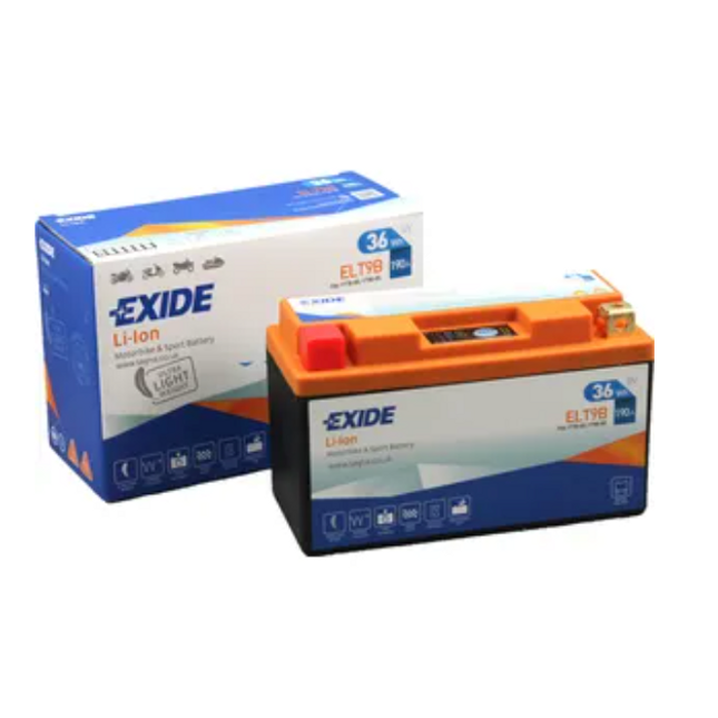 YT9B-BS Exide Li-Ion Lithium Motorbike Battery 12V ELT9B