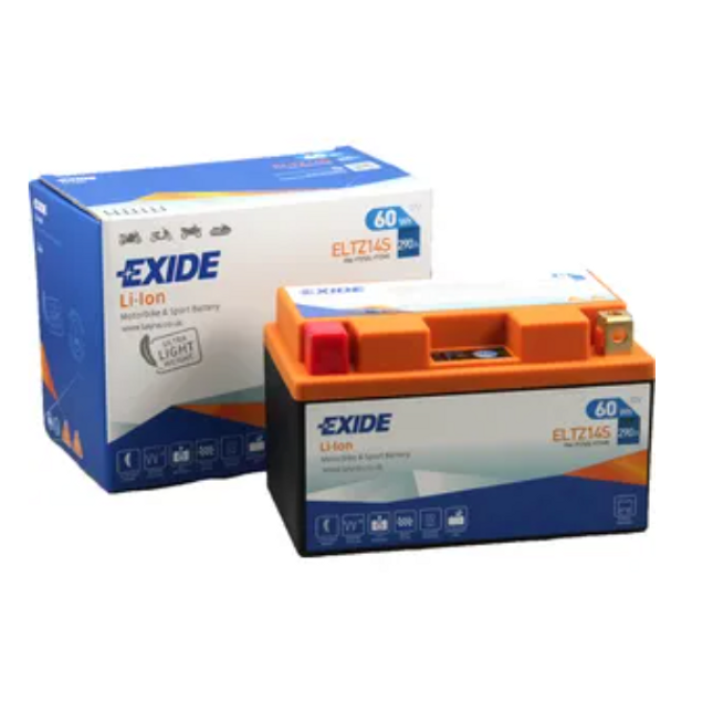 ELTZ14S Exide Li-Ion Lithium Motorbike Battery 12V