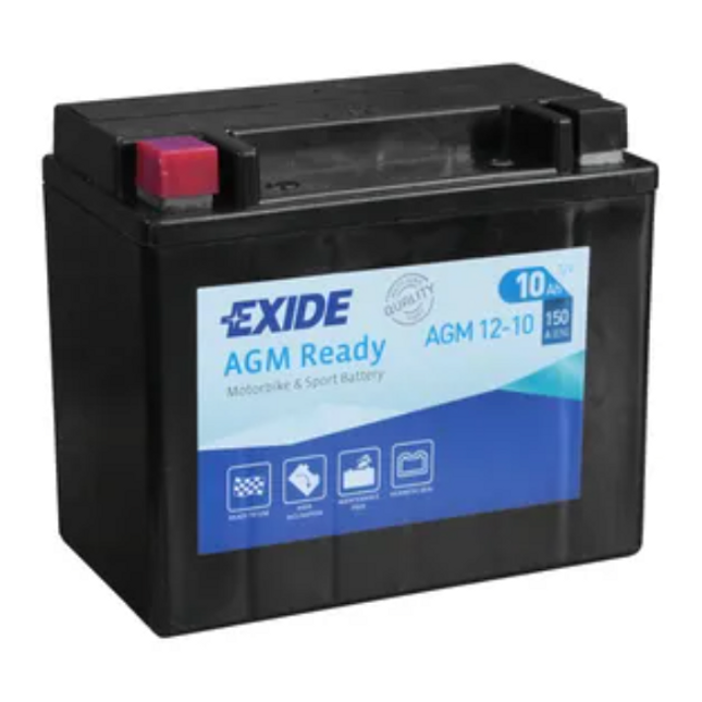 AGM12-10 Exide AGM Ready Motorcycle Battery 12V (4916)