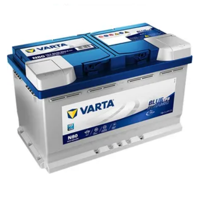 N80 Varta Blue Dynamic EFB Start-Stop Car Battery 12V 80Ah (580500080) Type 110