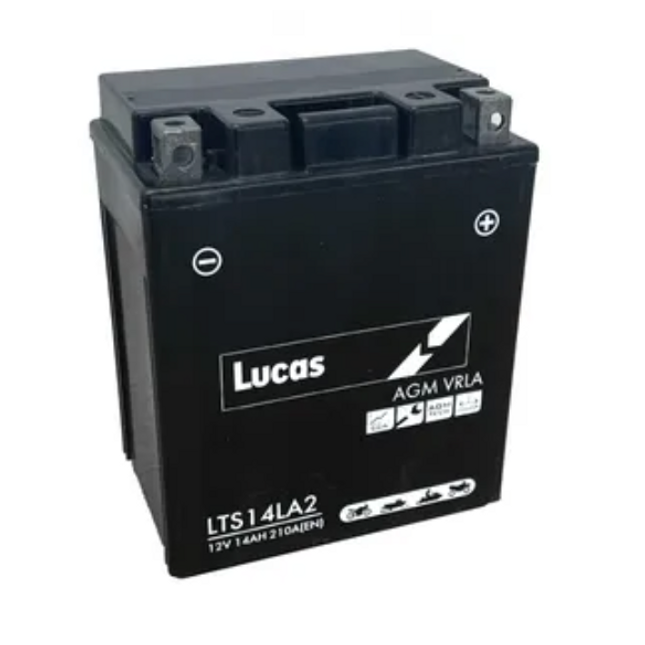 LTS14LA2 Lucas AGM Motorbike Battery