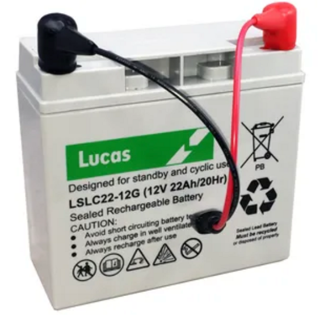 Lucas LSLC22-12G Golf Battery with Torberry Lead