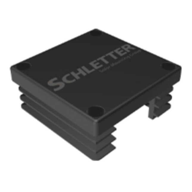 Plastic End Cap Solo Profi05 Black