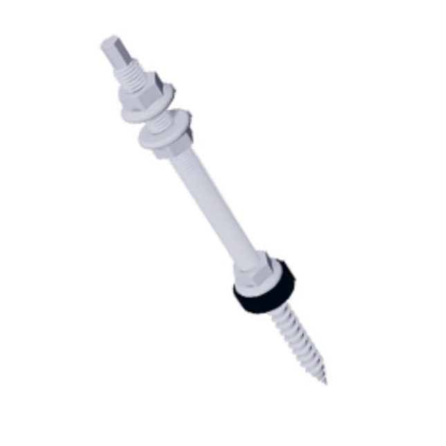 Hanger bolt kit 12x200 assembled - Wood Purlins