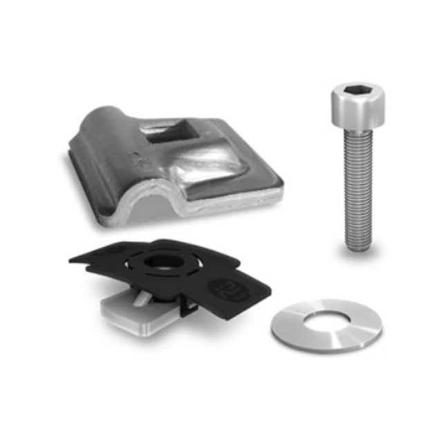 Lightning protection clamp Alu 8mm - Set