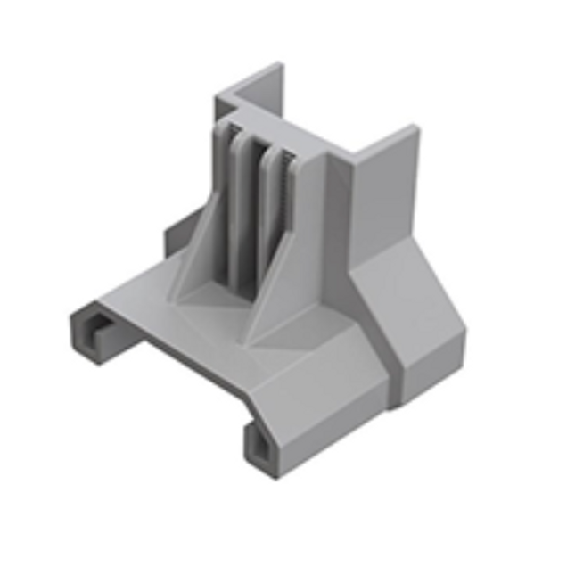 ClickFit EVO End Clamp Support Grey for Trapezoidal Metal Roofs
