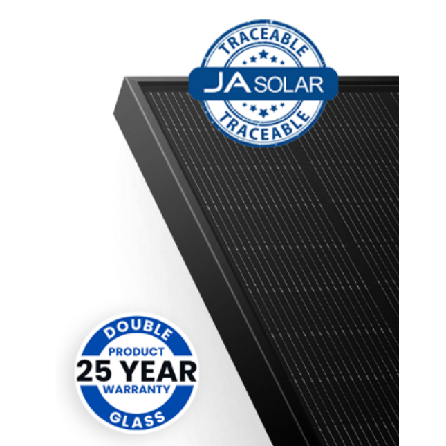 JA SOLAR 450W N-type Bifacial Double Glass Traceable LB All Black with MC4