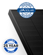 JA Solar 500W N-Type Bifacial Double Glass Panel All Black
