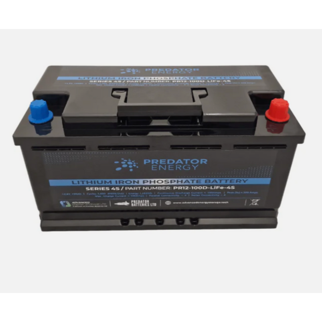 Predator PR12-100D-Life-4S Low Box Lithium Battery 12v 100ah