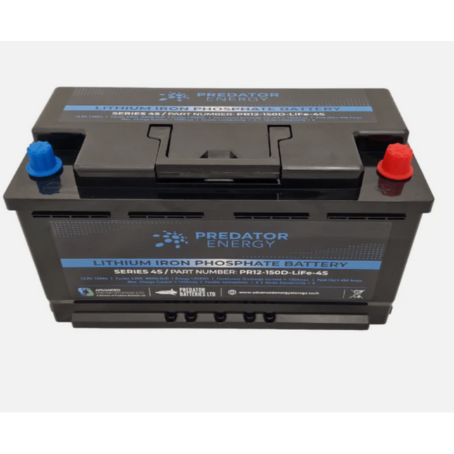 Predator PR12-150D-Life-4S Low Box Lithium Battery 12v 100ah