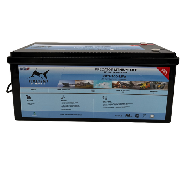 Predator PR12-300-LiFe 12v 300ah Lithium Battery