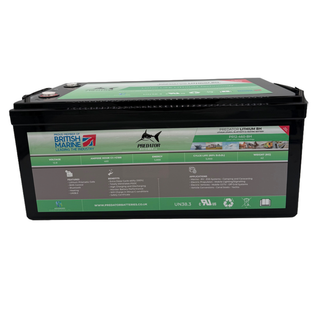 Predator PR12-460-BH 12v 460ah Bluetooth And Heating