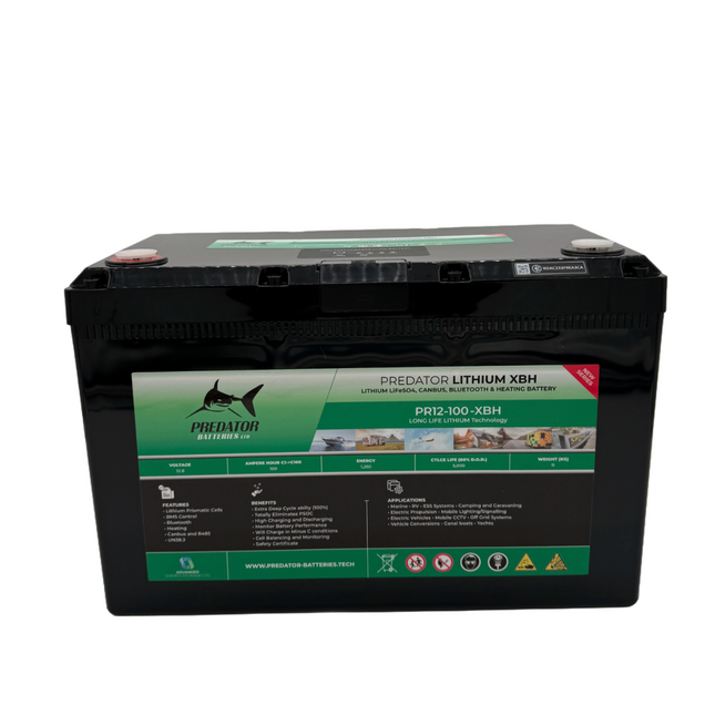 Predator PR12-100-XBH 12v 100ah Bluetooth, Heating And Canbus