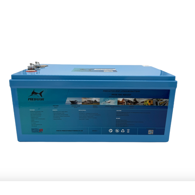 Predator PR36-100-XBH/67 38v 100ah Waterproof Bluetooth, Heating And Canbus