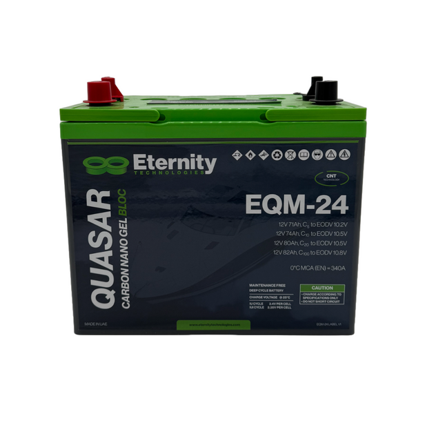 Quasar EQM-BCI24 12v 81ah 640CCA Carbon Nano Tube Gel