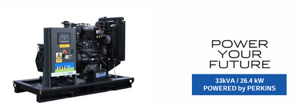 APD33P Powered by Perkins Engine , Aksa Alternator , DSE Module , Canopy Type