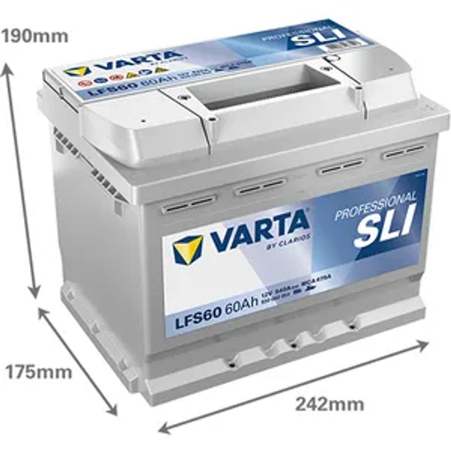 LFS60 VARTA PROFESSIONAL DC LEISURE BATTERY 60AH (930 060 054)