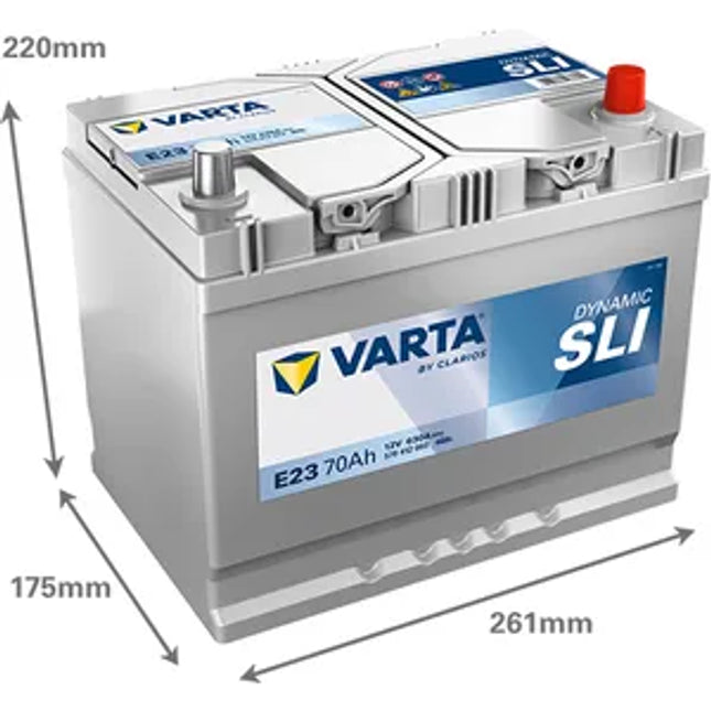 E23 Varta Blue Dynamic Car Battery 12V 70Ah (570412063) (068 073)