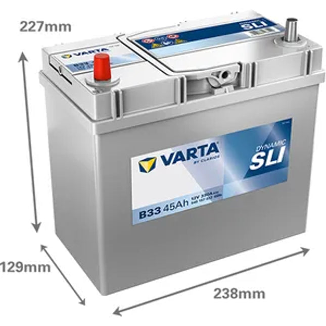B33 Varta Dynamic SLI Car Battery 12V 45Ah (545157033) (155) - Powerland.co.uk
